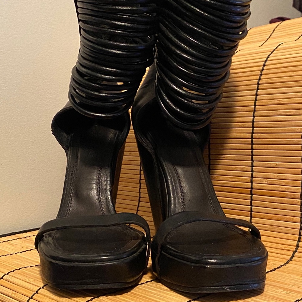 Rick Owens “Slave” Wedge Sandals worn once.